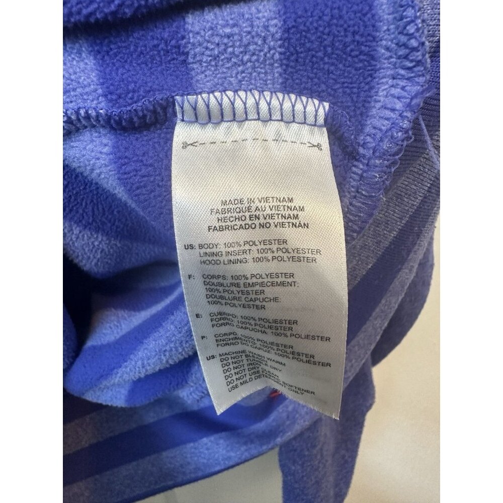 Adidas Ultimate Hoodie XL Blue Striped Pullover Climawarm Athletic Sweatshirt - Picture 4 of 5
